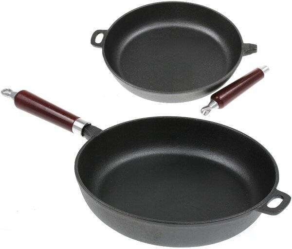 Tradiční litinová pánev Krisberg 30 cm, černá