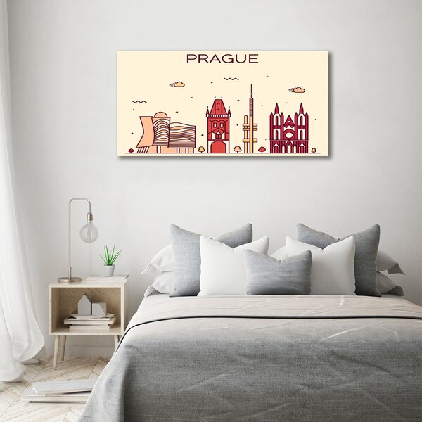 Fotoobraz na skle Praha domy osh-90039367