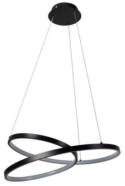 Černé závěsné LED svítidlo LUCERO Milagro, moderní, 1-bodové, 48W