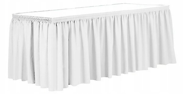 Ubrus MEBLE ODNOWA bílý obdélníkový 75 cm x 5,65 m polyester hladký