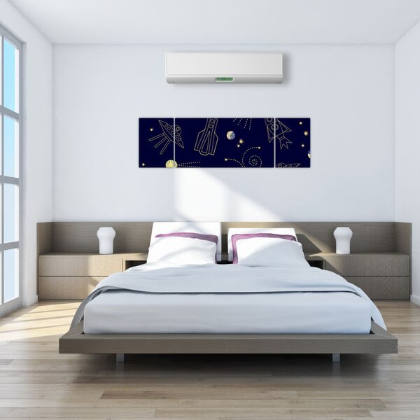 Obraz - Vesmír (170x50 cm)