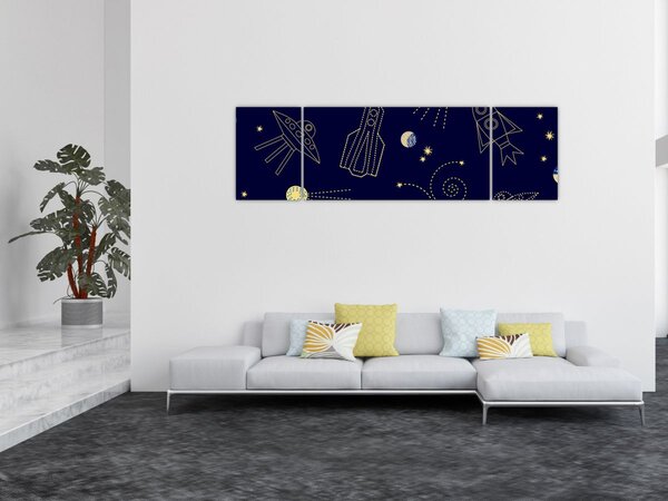 Obraz - Vesmír (170x50 cm)