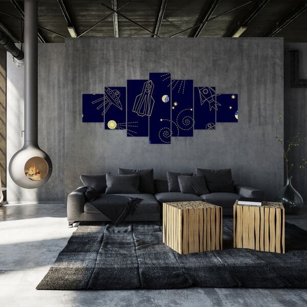 Obraz - Vesmír (210x100 cm)