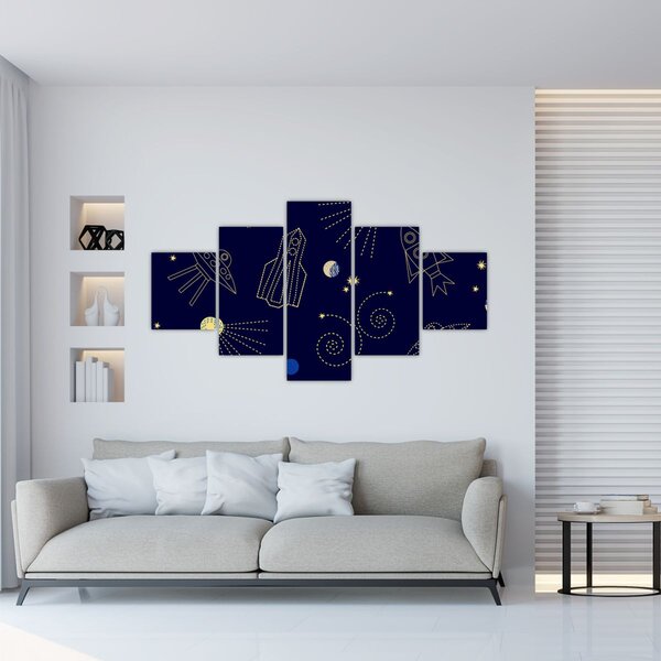 Obraz - Vesmír (125x70 cm)