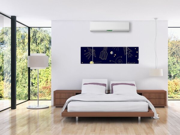 Obraz - Vesmír (170x50 cm)