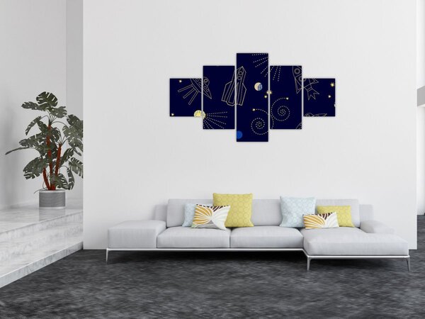 Obraz - Vesmír (125x70 cm)