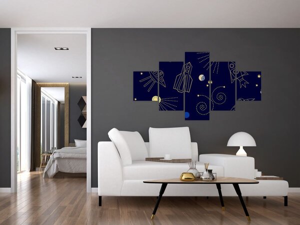 Obraz - Vesmír (125x70 cm)