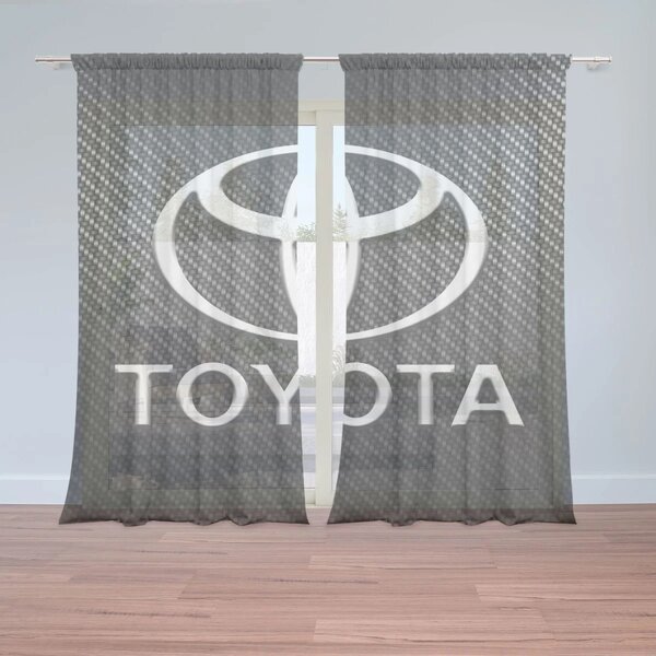 Sablio Záclony Toyota Carbon: 2ks 150x250cm