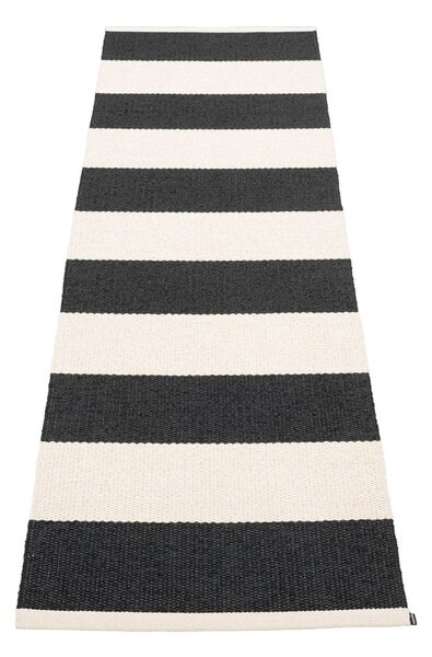 Černo-bílý vnitřní a venkovní běhoun 70x225 cm Bob Black Vanilla – Pappelina