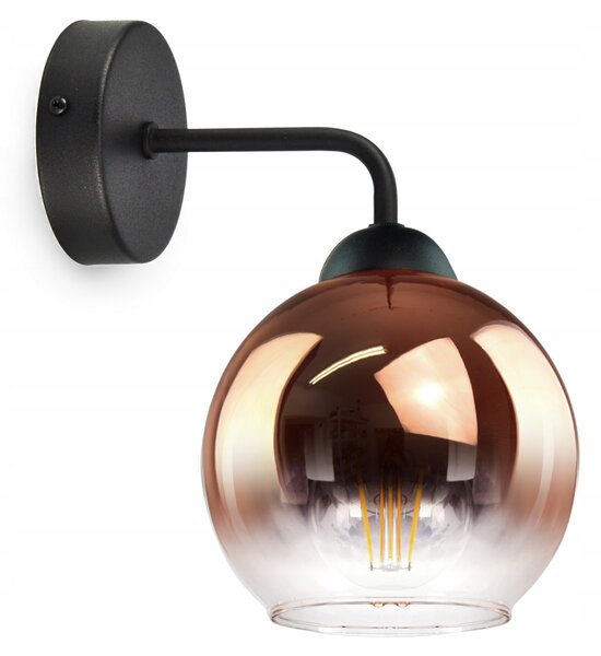 Nástěnné svítidlo Luxolar čiré, černé, zlaté E27 60 W