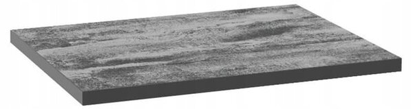 Deska pod umyvadlo O Nas Uni 125-F-06009 60,4 x 46 cm, černý beton