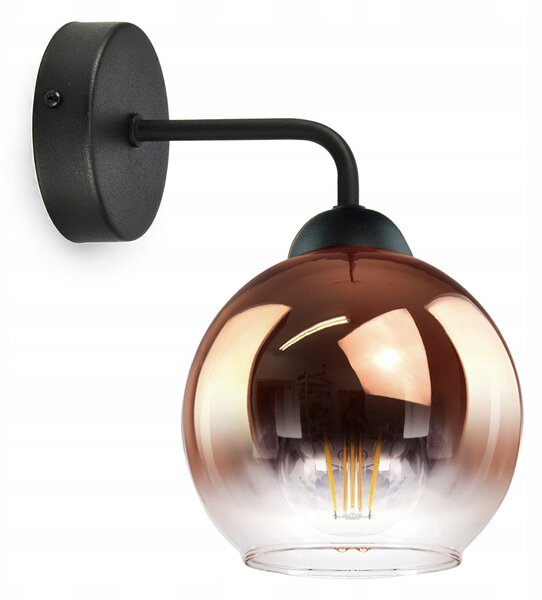 Nástěnné svítidlo Luxolar čiré, černé, zlaté E27 60 W