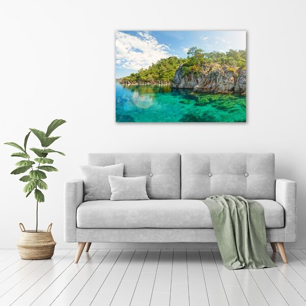 Foto obraz canvas Modrá laguna oc-90231572