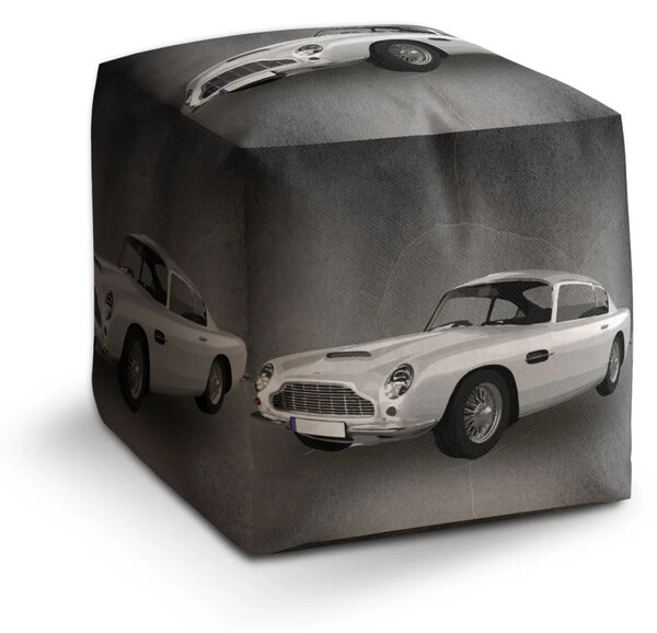 Sablio Taburet Cube Aston Martin Tmavé pozadí - 40x40x40 cm