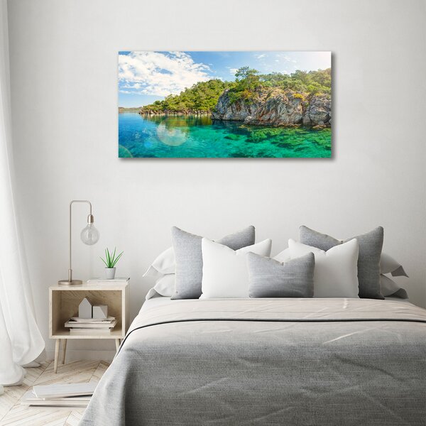 Foto obraz canvas Modrá laguna oc-90231572