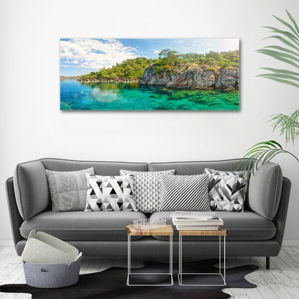 Foto obraz canvas Modrá laguna oc-90231572