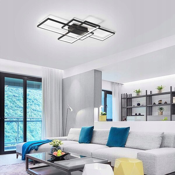 Závěsné stropní svítidlo Żyrandol LED Stropní Svítidlo 72W NASTAVENÍ 3000-6500K DÁLKOVÝ OVLADAČ