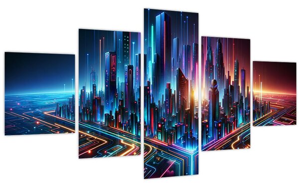 Obraz - Město budoucnosti (125x70 cm)