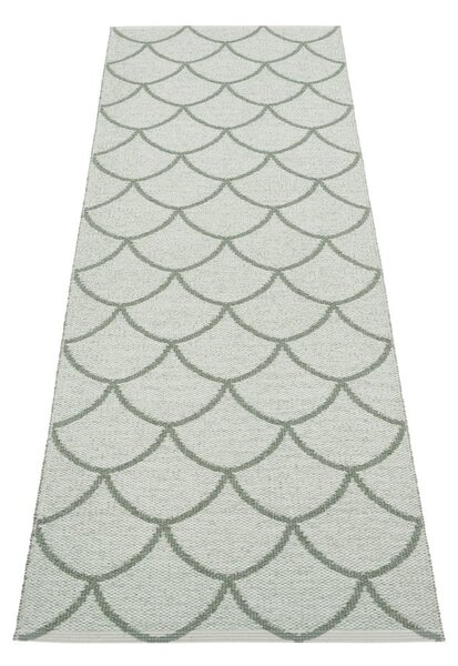 Zelený vnitřní a venkovní běhoun 70x225 cm Kotte Army Sage – Pappelina