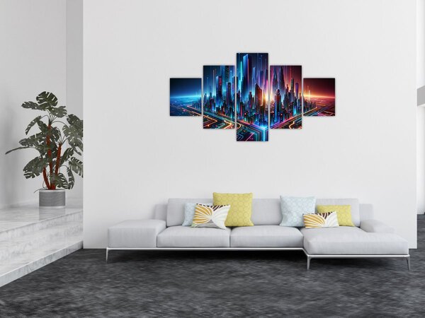 Obraz - Město budoucnosti (125x70 cm)