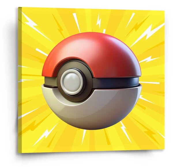 Sablio Obraz Pokemon ball Exploze - 110x110 cm