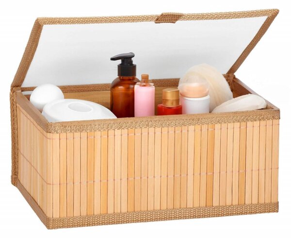 Bambusové úložné boxy 3ks SPRINGOS HA0153 světle hnědé