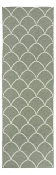 Zelený vnitřní a venkovní běhoun 70x225 cm Kotte Army Sage – Pappelina