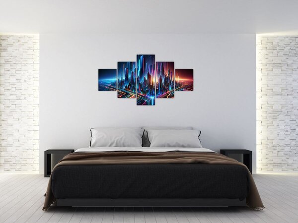 Obraz - Město budoucnosti (125x70 cm)