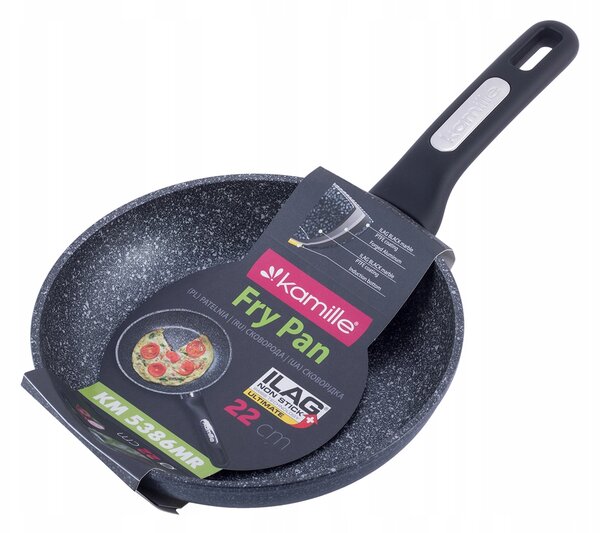 Tradiční pánev Kamille 22 cm s mramorovým povrchem