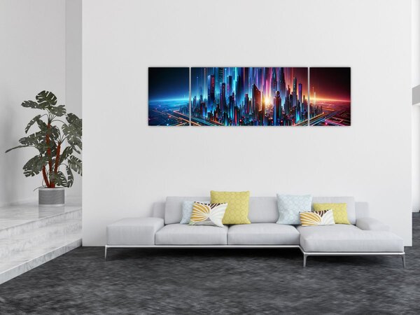 Obraz - Město budoucnosti (170x50 cm)