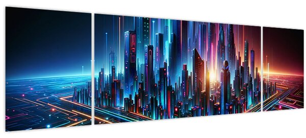 Obraz - Město budoucnosti (170x50 cm)
