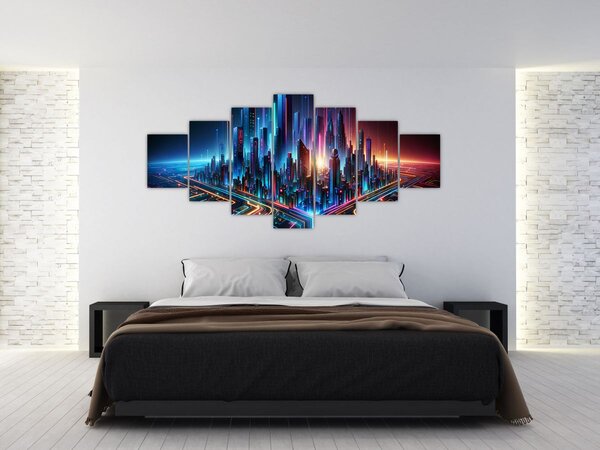 Obraz - Město budoucnosti (210x100 cm)
