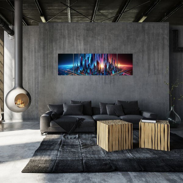 Obraz - Město budoucnosti (170x50 cm)