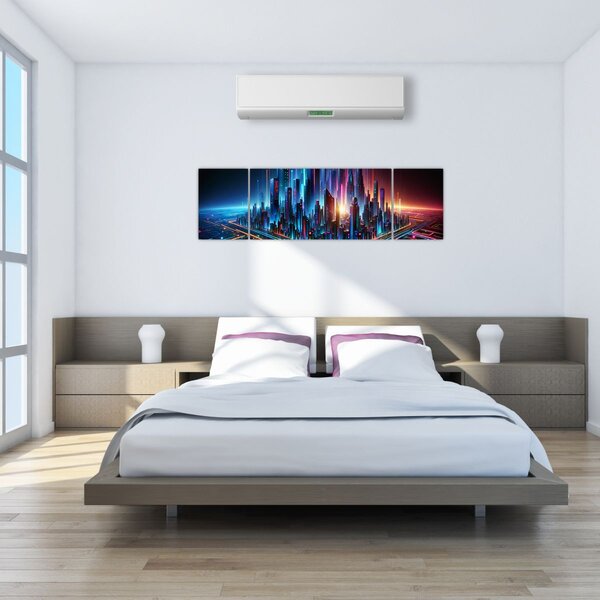 Obraz - Město budoucnosti (170x50 cm)