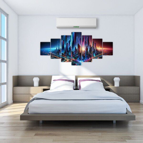 Obraz - Město budoucnosti (210x100 cm)