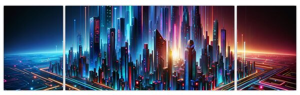 Obraz - Město budoucnosti (170x50 cm)
