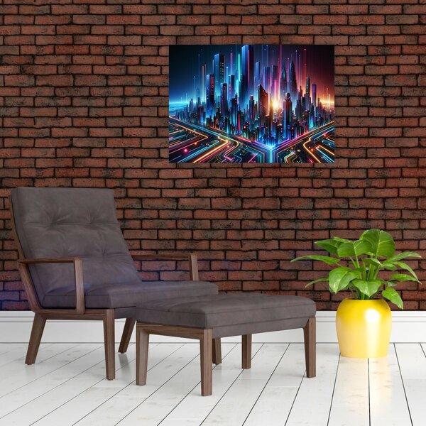 Obraz - Město budoucnosti (70x50 cm)