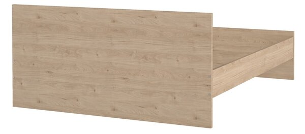 Dvoulůžková postel v dekoru dubu bez roštu 180x200 cm v přírodní barvě Naia – Tvilum