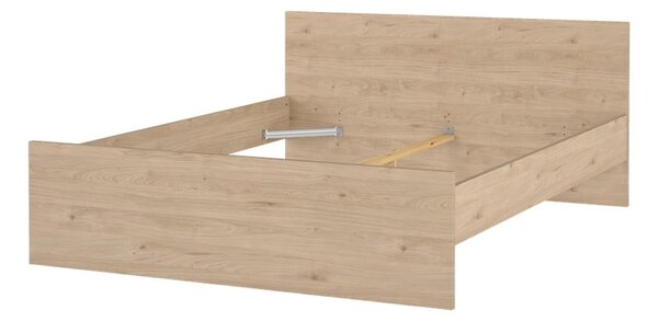 Dvoulůžková postel v dekoru dubu bez roštu 180x200 cm v přírodní barvě Naia – Tvilum