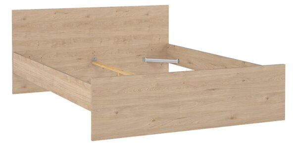 Dvoulůžková postel v dekoru dubu bez roštu 180x200 cm v přírodní barvě Naia – Tvilum