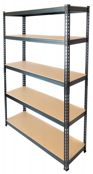 Skladový regál ePlatinum kovový 5x280 kg 180x120x40 cm