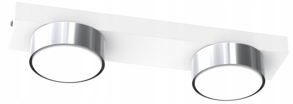 MODERNÍ STROPNÍ SVÍTIDLO DO OBÝVACÍHO POKOJE STROPNÍ SVÍTIDLO LED LOFT GX53 BÍLÁ CHROMOVÁ