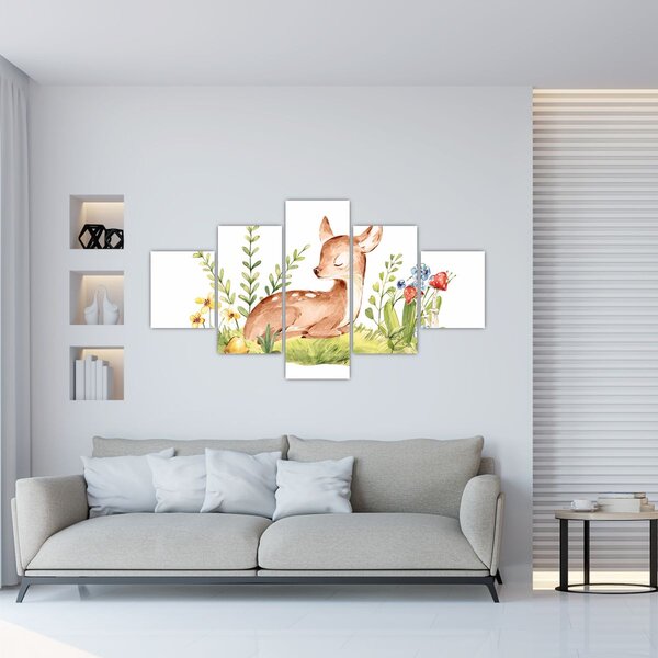 Obraz - Malý srneček (125x70 cm)