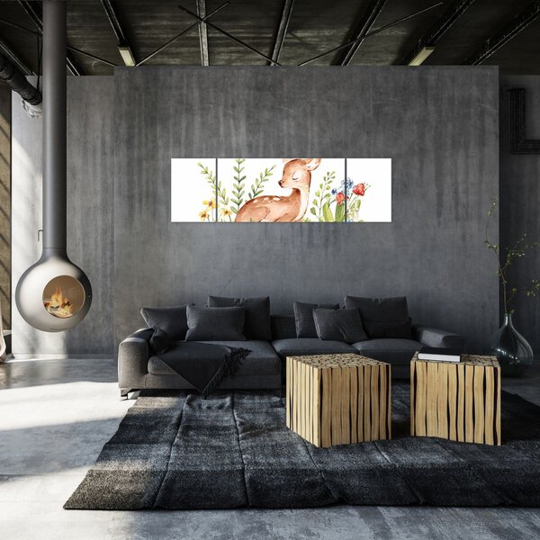 Obraz - Malý srneček (170x50 cm)