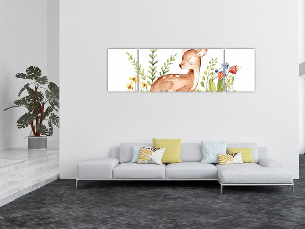 Obraz - Malý srneček (170x50 cm)