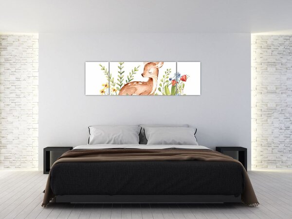 Obraz - Malý srneček (170x50 cm)