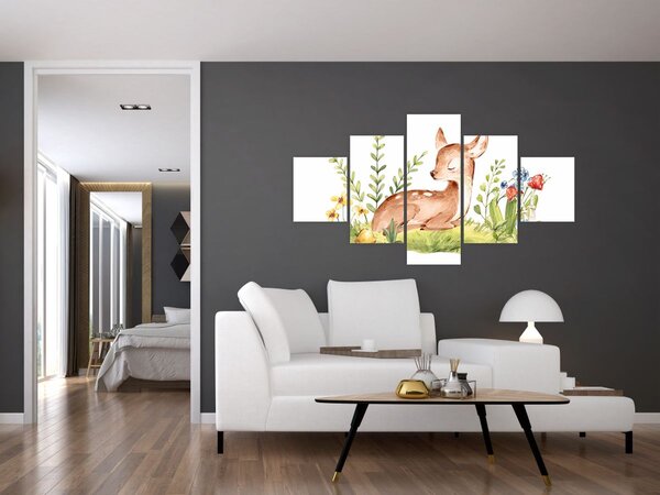 Obraz - Malý srneček (125x70 cm)