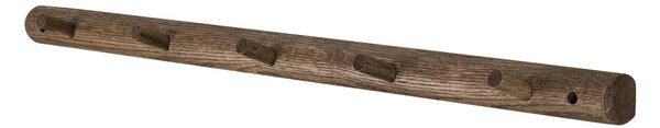 Hnědý nástěnný věšák z dubového dřeva 72 cm Roots – Mette Ditmer Denmark