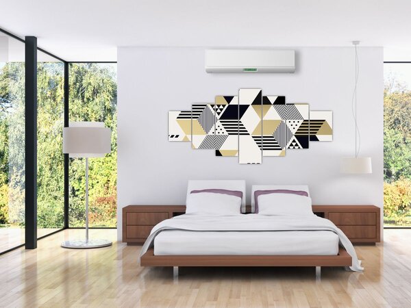Obraz - Geometrické tvary N⁰1 (210x100 cm)