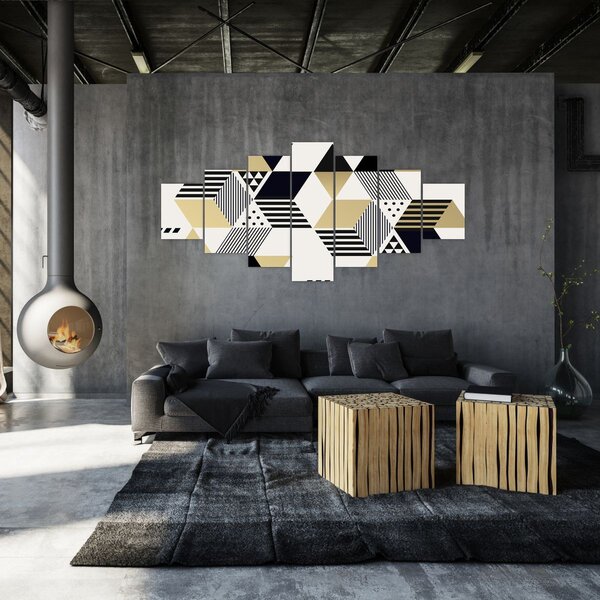 Obraz - Geometrické tvary N⁰1 (210x100 cm)
